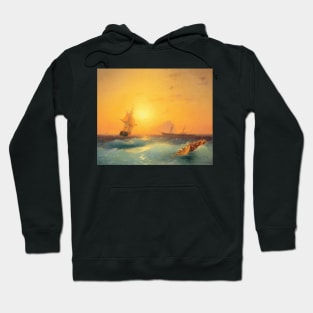 American shipping off the Rock of Gibraltar, 1873 Hoodie